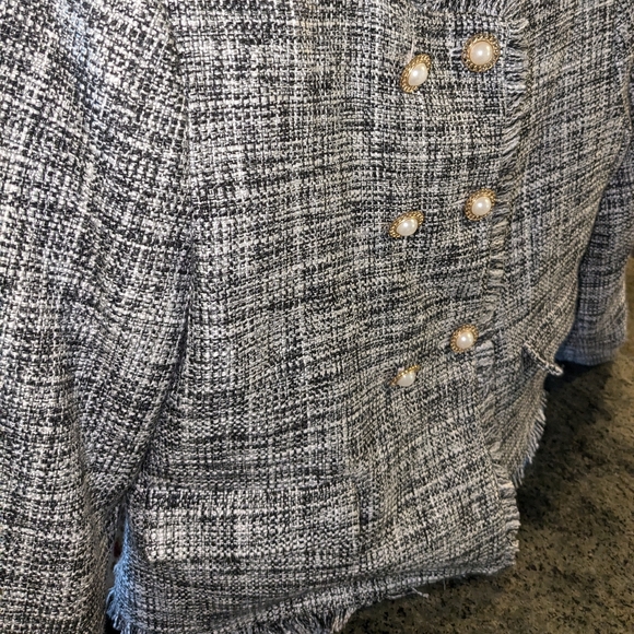 Maeve Double-Breasted Tweed Jacket Anthropologie (10) - Picture 2 of 16